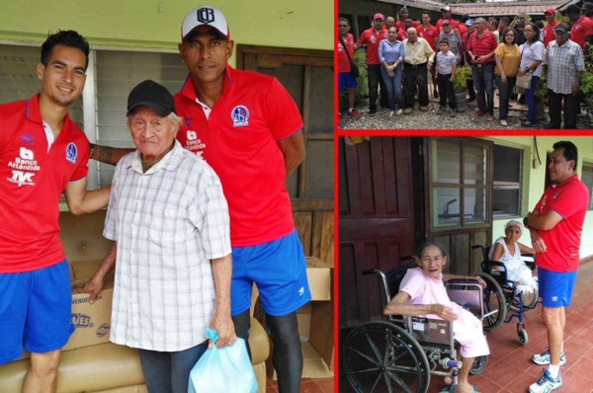 FOTOS: Olimpia lleva alegría a los ancianos en su visita a Danli, El Paraíso