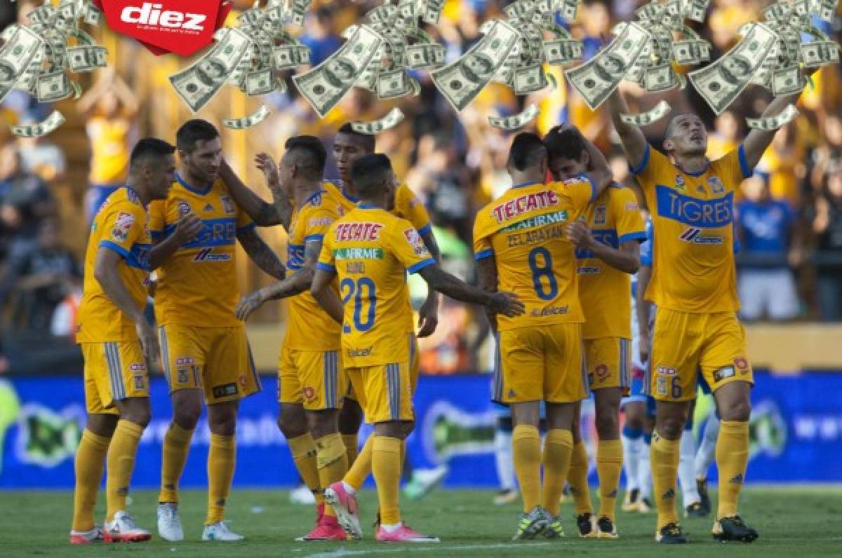 El once millonario de Tigres que enfrentaría a Motagua en Liga de Campeones