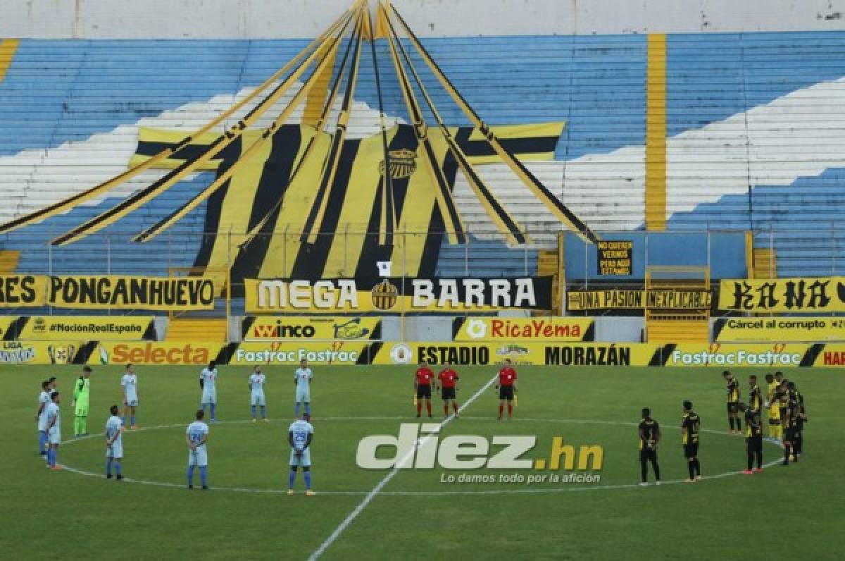 NO SE VIO EN TV: Homenajes a Maradona y la UltraFiel alentó fuera del Nacional