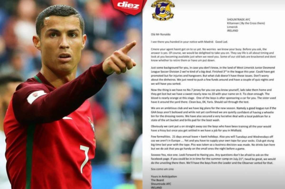 ¡INSÓLITO! La divertida oferta de un humilde equipo a Cristiano Ronaldo