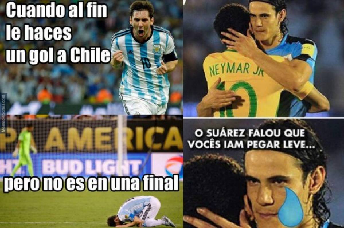 Los memes de la goleada de Brasil y del sufrido triunfo de Argentina