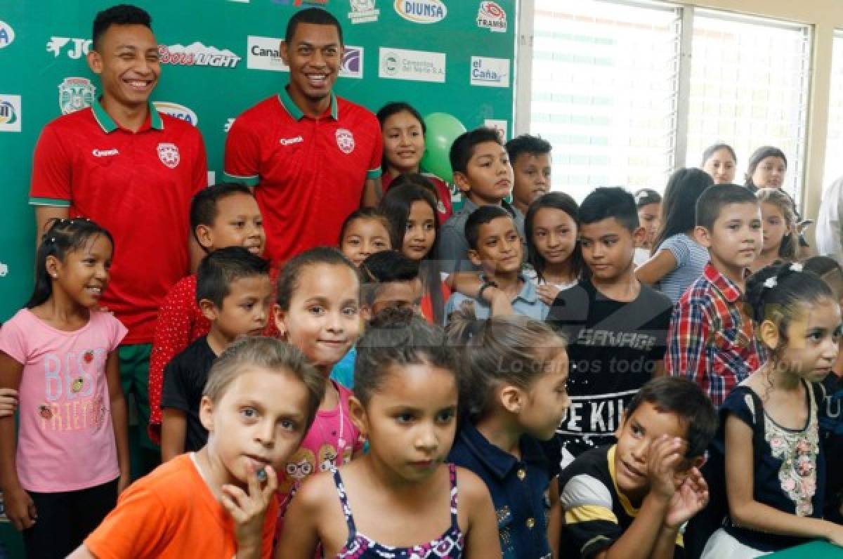 Marathón celebra el día del niño previo a su viaje a Olanchito para enfrentar a Real Sociedad