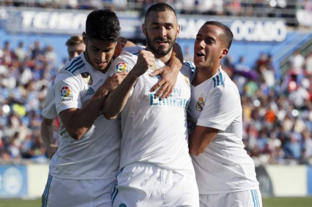 Benzema llegó a 123 goles con el Real Madrid y alcanzó a Pirri y Butragueño.