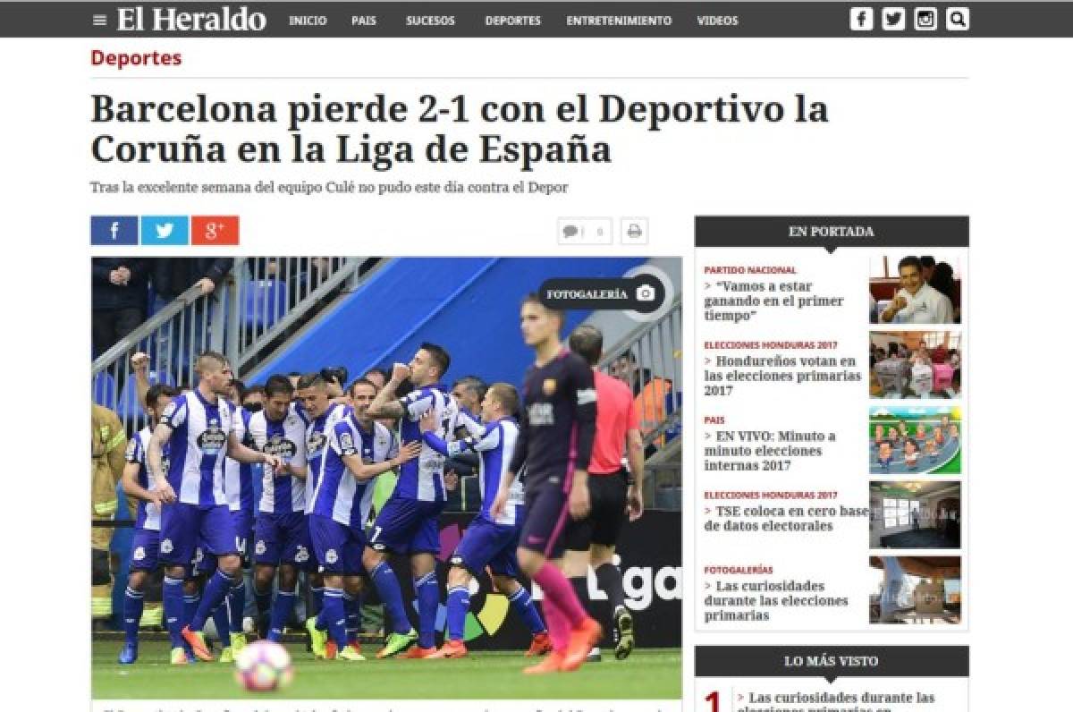 Prensa internacional critica al Barcelona, que pasó de lo sublime a lo ridículo