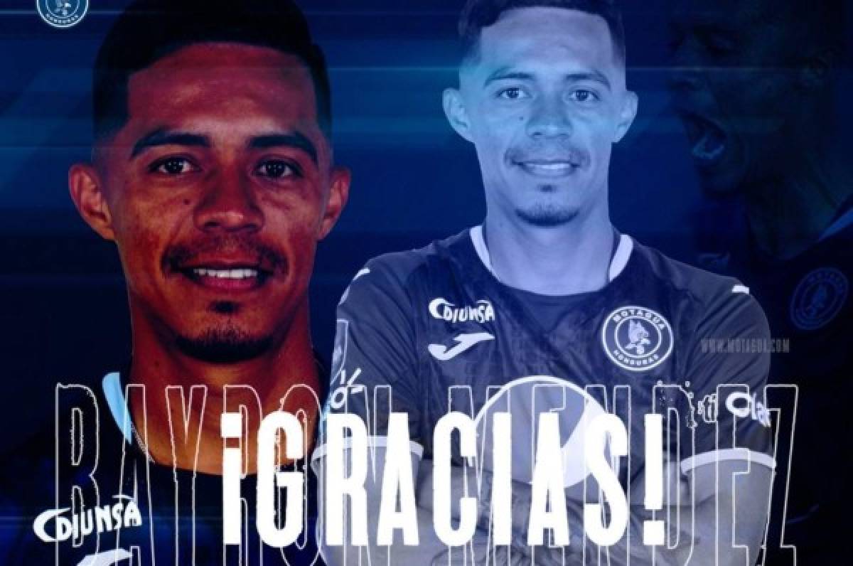 Sigue la barrida de Diego Vázquez: Motagua anuncia la salida del volante Bayron Méndez