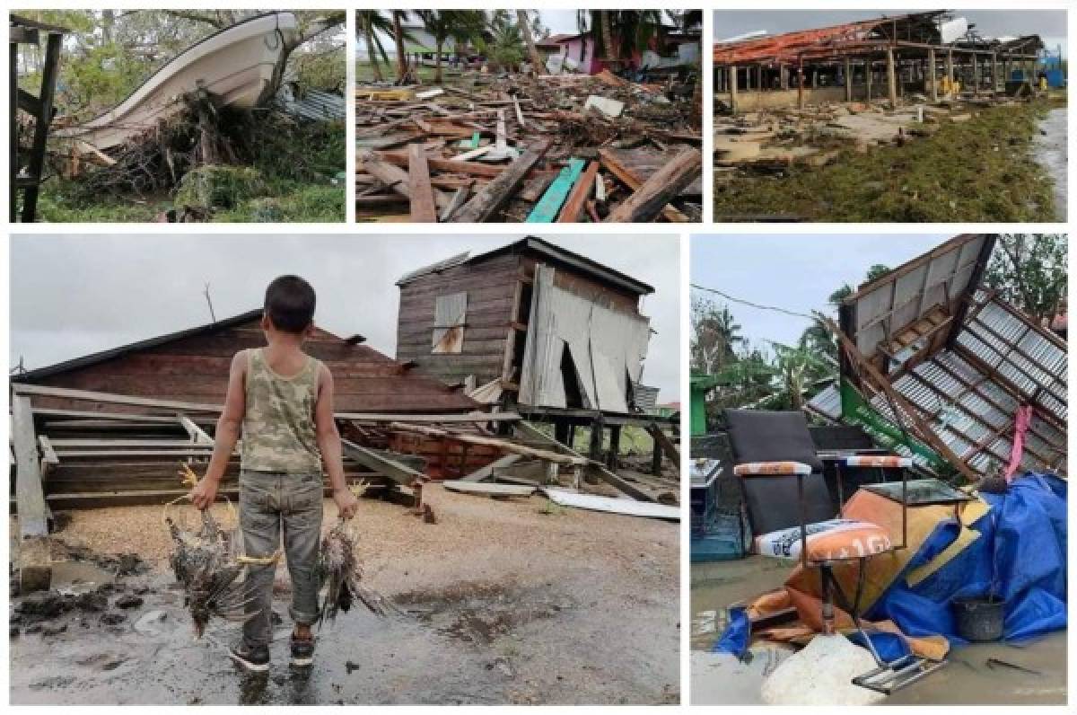 Desoladoras imágenes las que dejó el paso del Huracán Eta por el Caribe Norte de Nicaragua