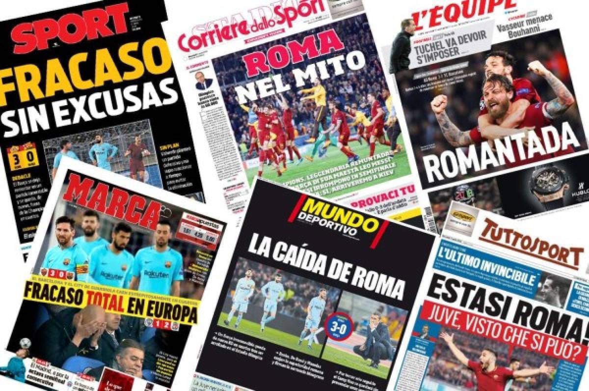 PORTADAS: Tragedia en España y júbilo en Italia con el triunfo de la Roma