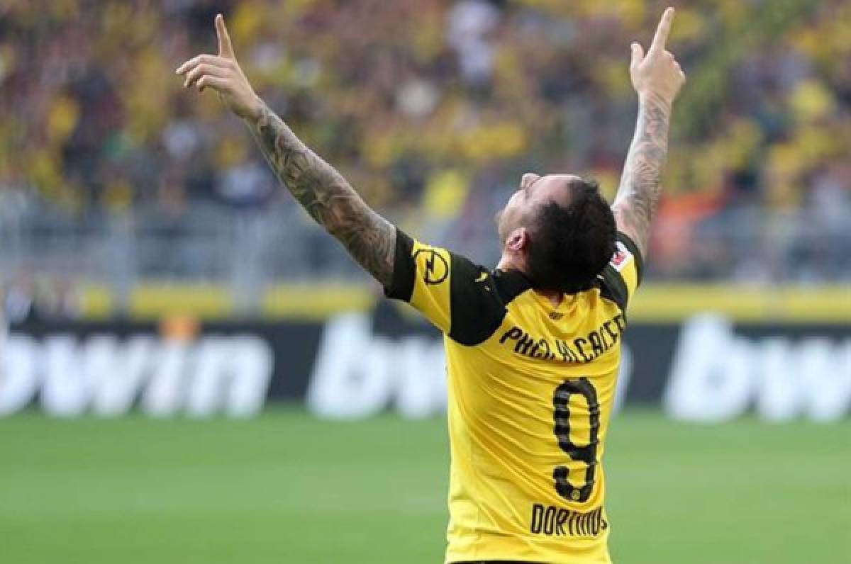 ¡Locura! Paco Alcácer le da el triunfo al Dortmund con espectacular triplete