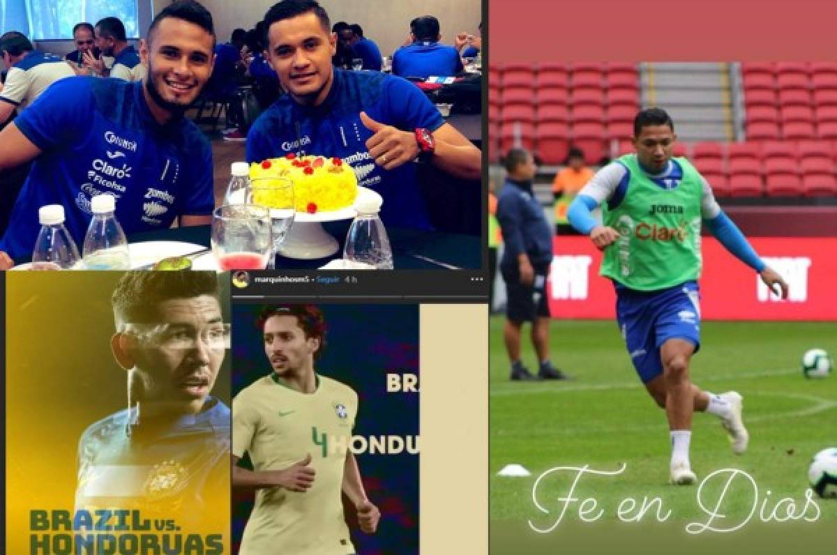 Los mensajes de los jugadores de Honduras y Brasil previo a su partido