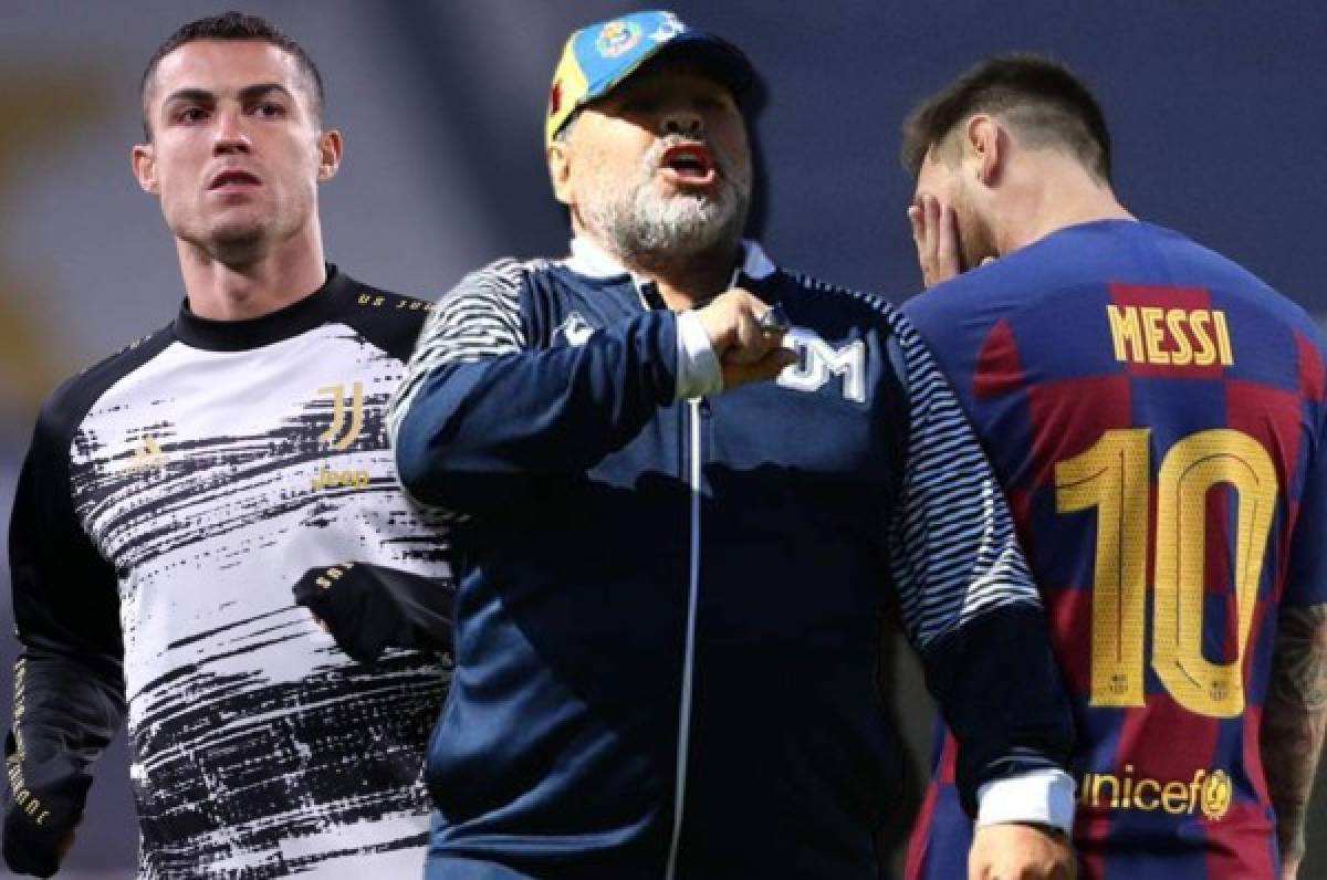 ''Maradona tenía pasión por el fútbol, Cristiano Ronaldo tiene un poquito, pero Messi no tiene nada''