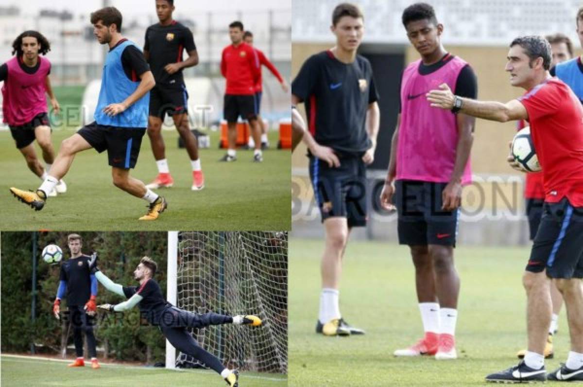 Choco Lozano, bajo la mirada de Ernesto Valverde en el Barcelona