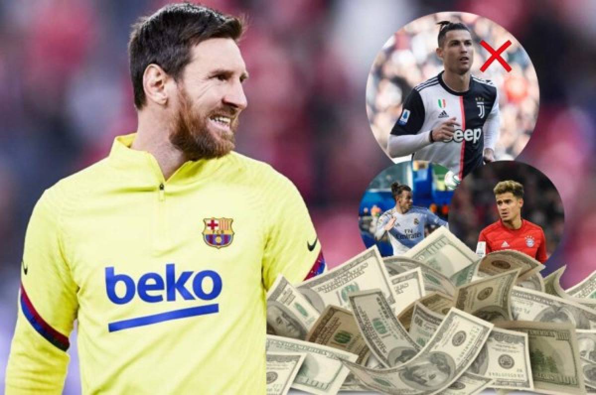 Casi el doble: Messi 'golea' a Cristiano Ronaldo en los futbolistas mejores pagados del mundo