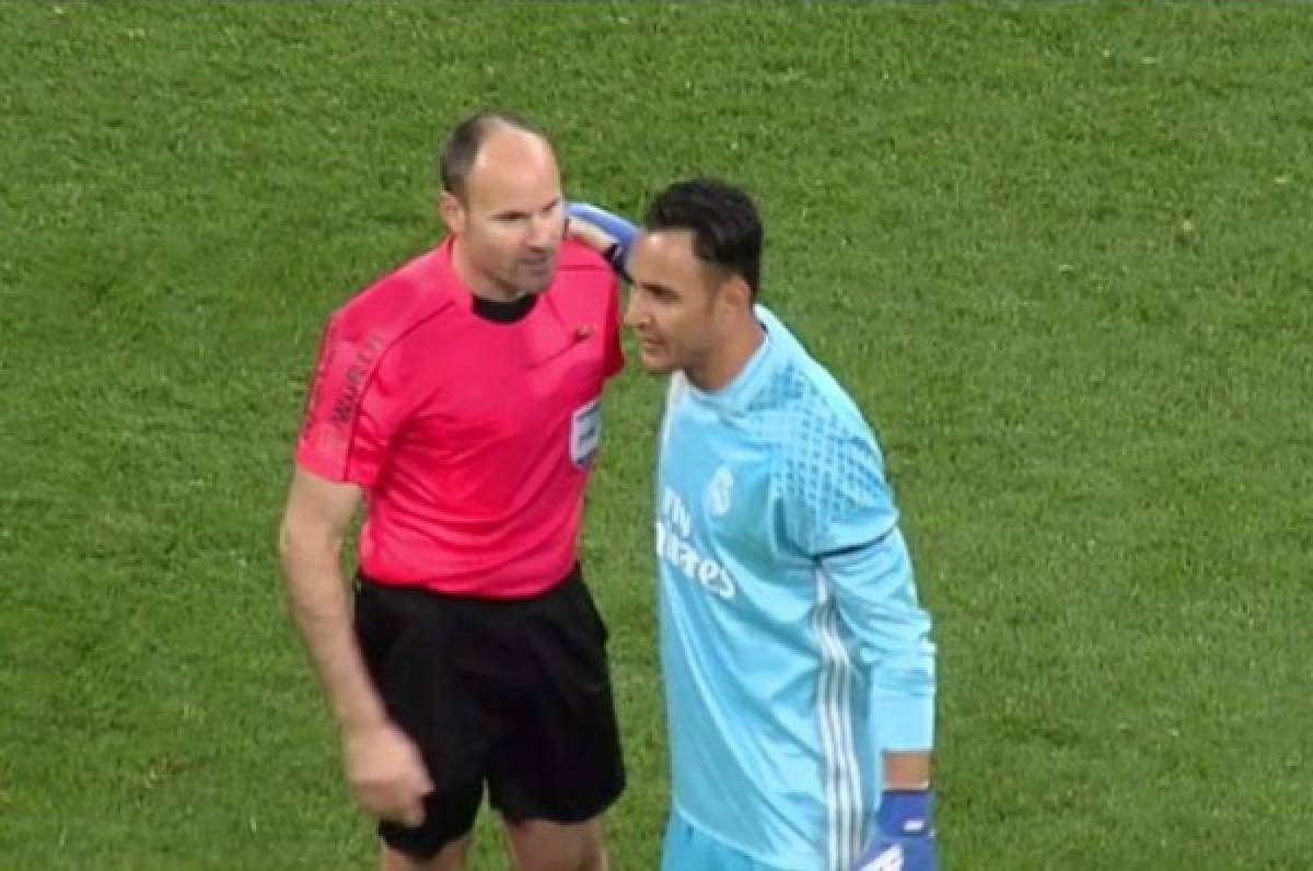 Revelan lo que le dijo el árbitro a Keylor Navas al final del partido