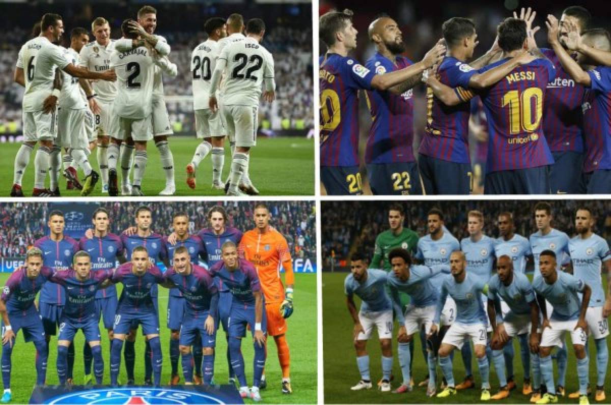 Top: Los mejores 12 equipos europeos 2017-18 según la UEFA