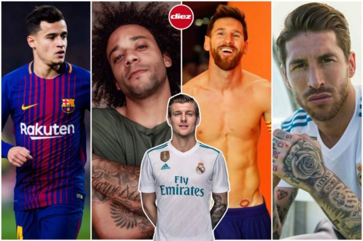 Barça-Madrid: Los espectaculares tatuajes que se lucirán en el Clásico Español