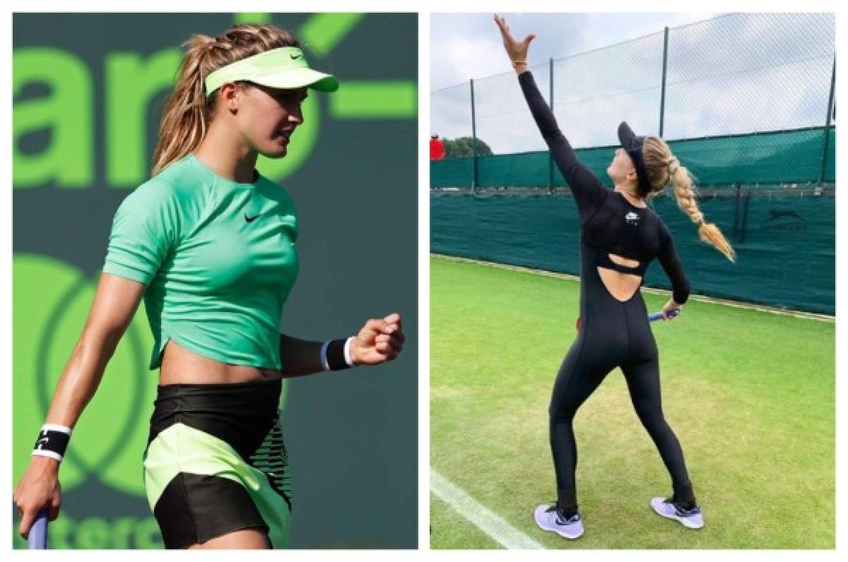 Eugenie Bouchard prepara Wimbledon con una vestimenta ajustadísima e ‘ilegal’