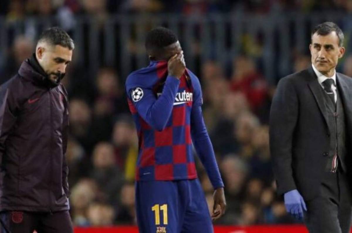 OFICIAL: Barcelona anuncia que Dembelé estará seis meses de baja por lesión