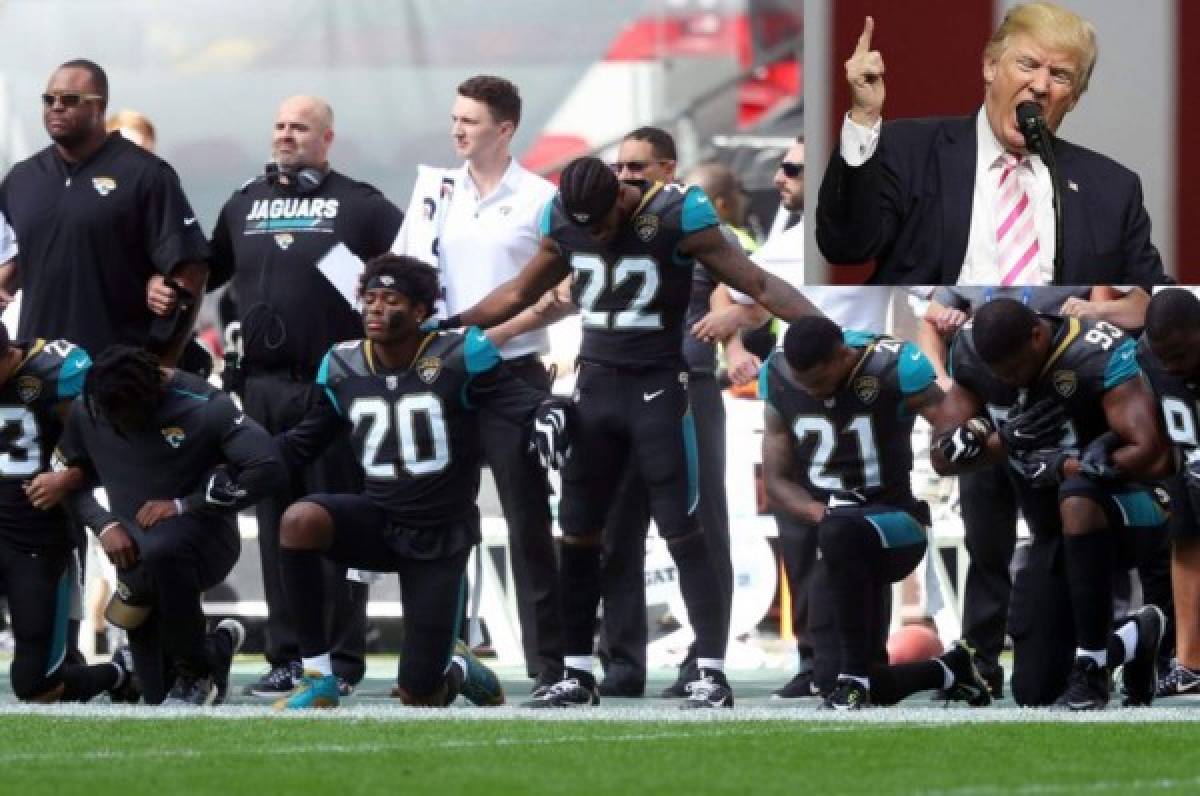 Donald Trump insta a aficionados a boicotear la NFL por protestas durante el himno