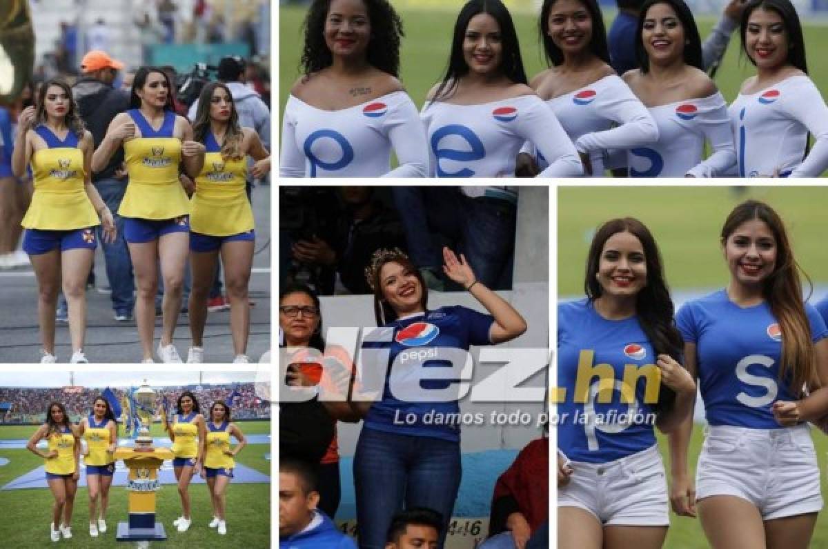 ¡Hermosas chicas! El lado más sexy de la final entre Motagua y Olimpia