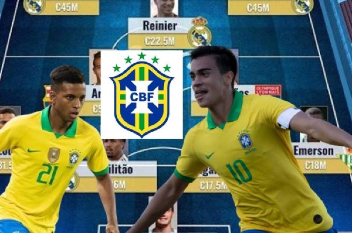 ¡Meten miedo! Así será la poderosa selección de Brasil del futuro que cuesta 357 millones de euros