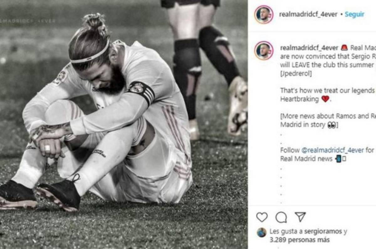 El polémico like de Sergio Ramos en Instagram: 'Así es como tratamos a nuestras leyendas'