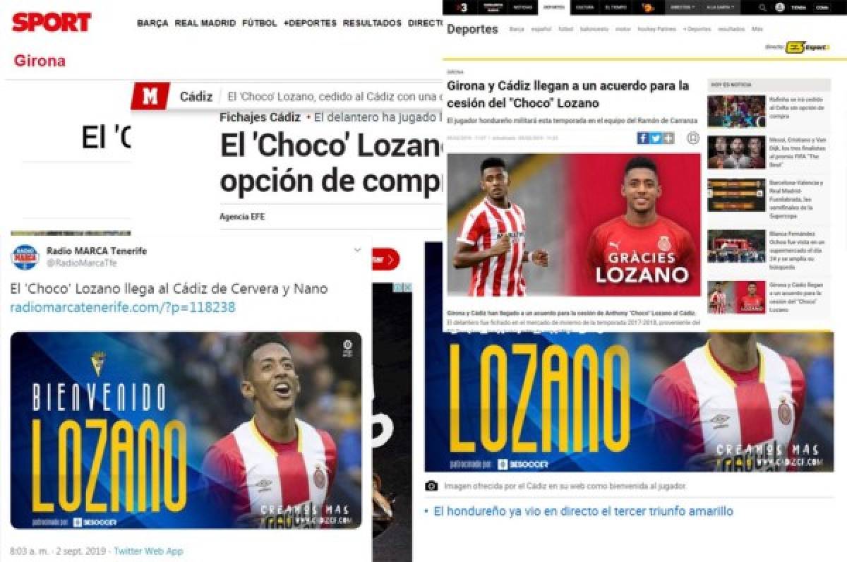 ¡Choco Lozano al Cádiz! Esto dicen los medios españoles de su traspaso