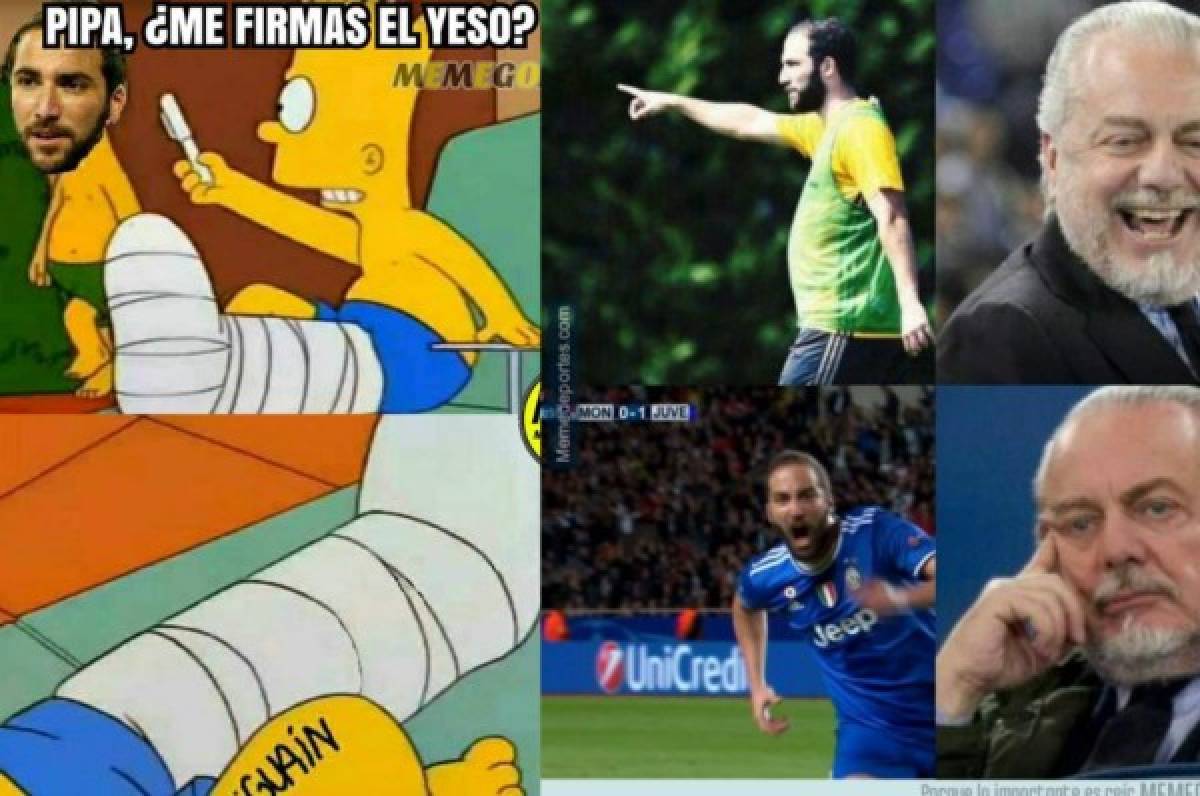 Los terribles memes contra Higuaín en el gane de la Juventus ante Mónaco