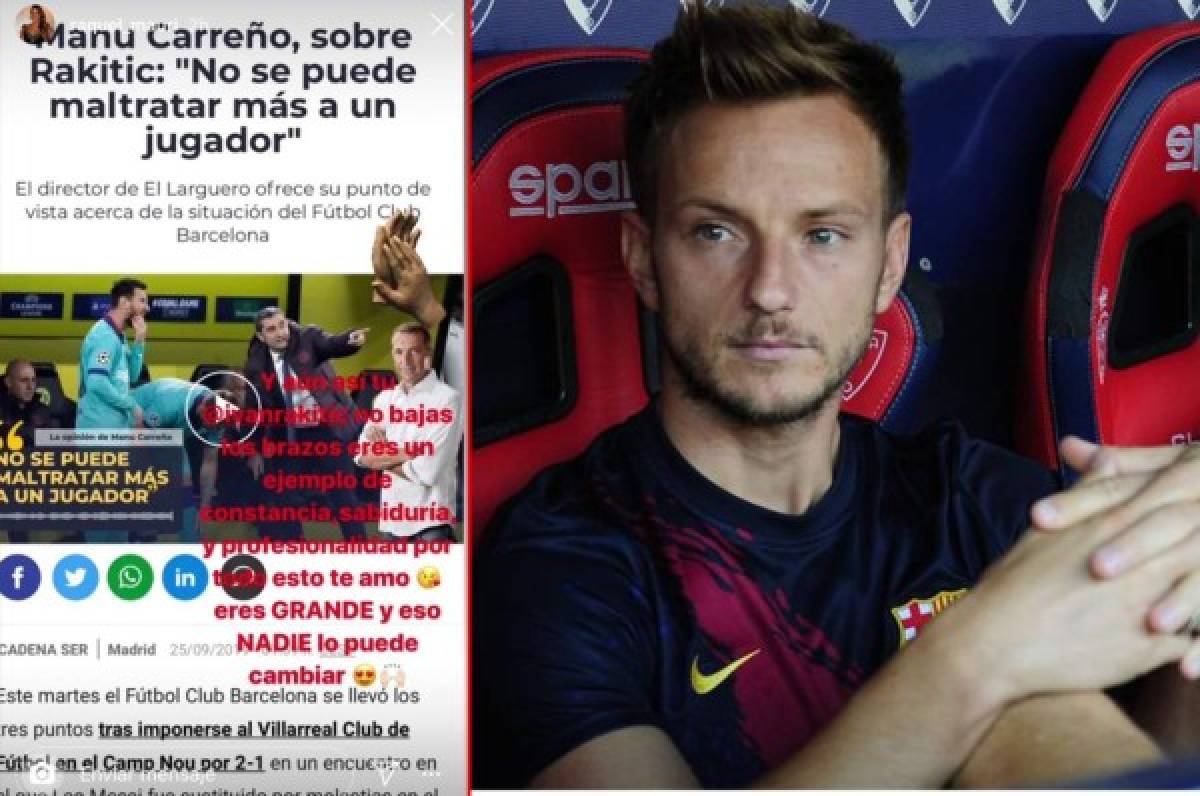 Barcelona: Esposa de Rakitic sale en defensa por el ''maltrato'' de su marido