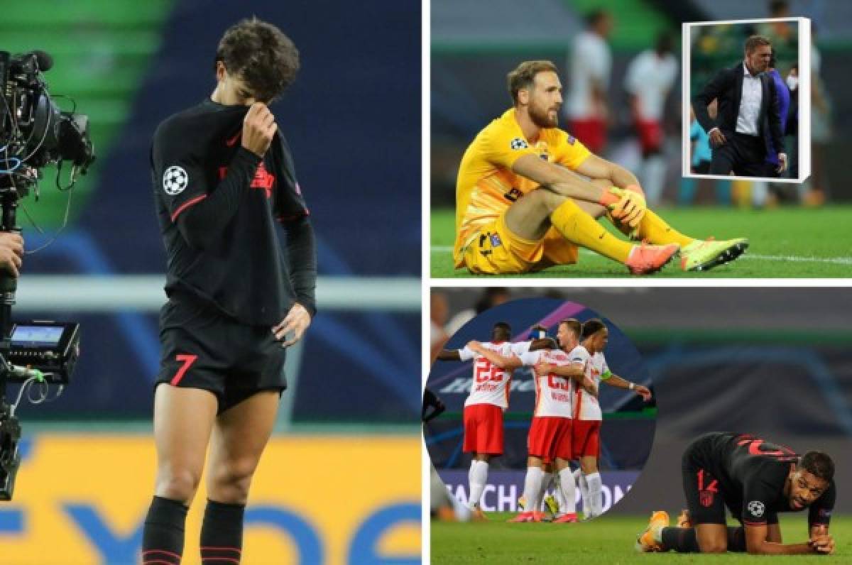 NO SE VIO EN TV: La peor foto de Cholo Simeone, la amargura de Joao Félix y la euforia del Leipzig   