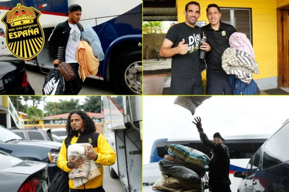EN FOTOS: Real España viajó bien 'encobijado' a Tegucigalpa