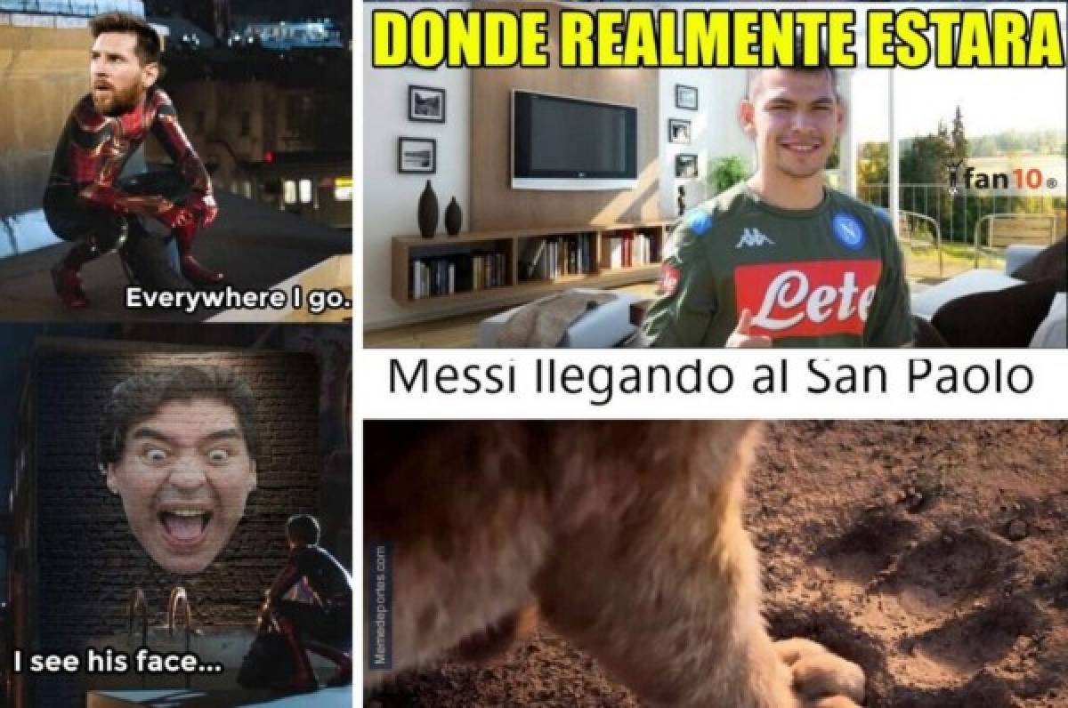 Los crueles memes contra Messi tras el empate del Barcelona ante el Napoli en la Champions