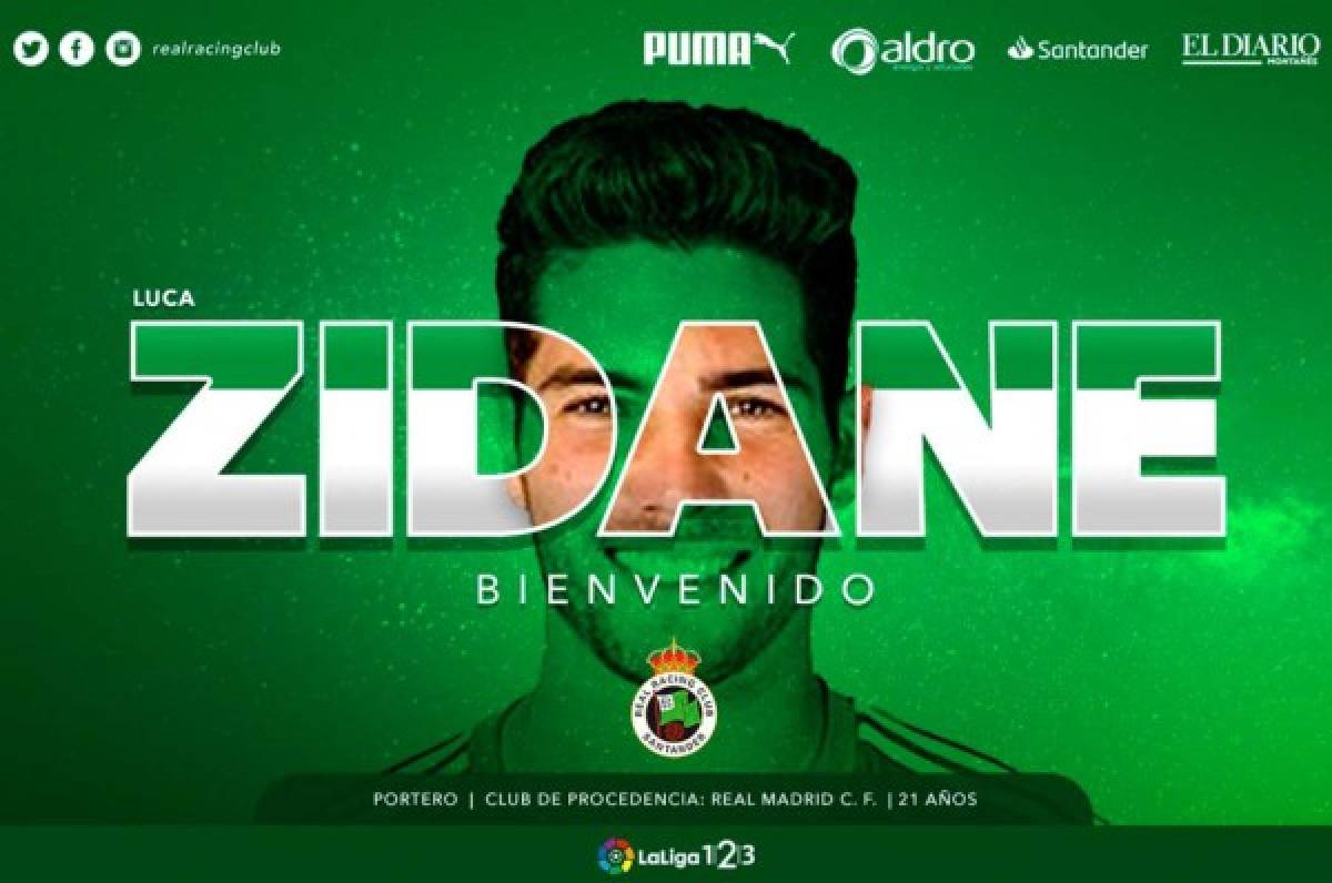 Oficial: Luca Zidane deja el Real Madrid y se marcha al Racing de Santander