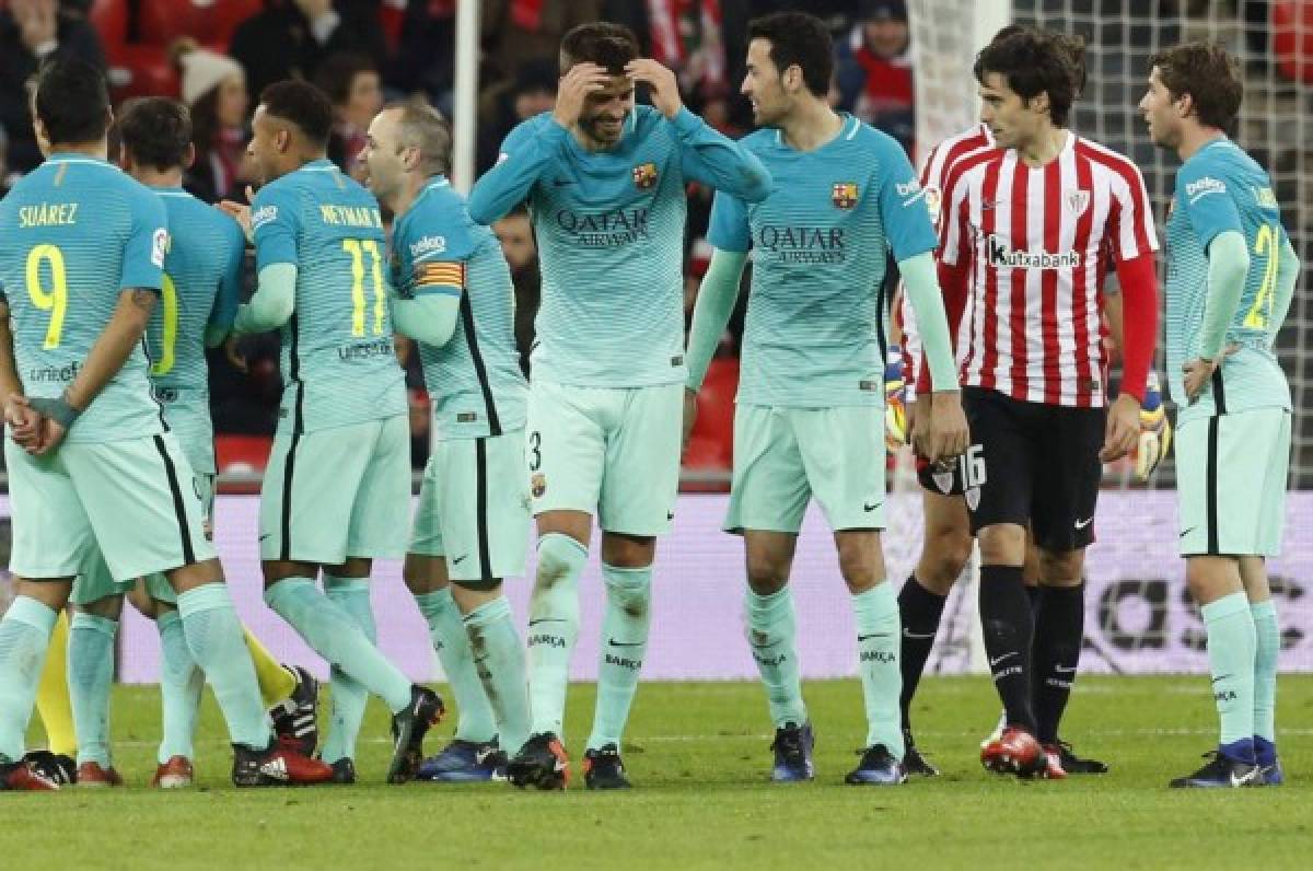 Barcelona sufre en San Mamés y pierde frente al Athletic Bilbao