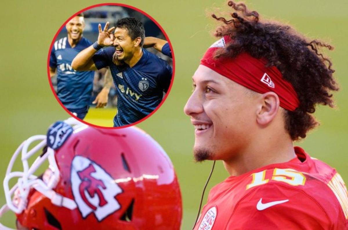 Patrick Mahomes, nuevo socio del Sporting de Kansas City de la MLS donde milita Roger Espinoza