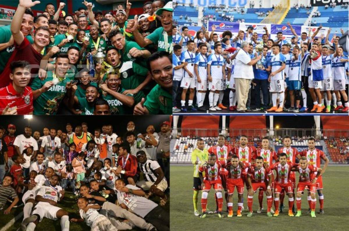 ¡Conócelos! Estos son los campeones y subcampeones del fútbol centroamericano