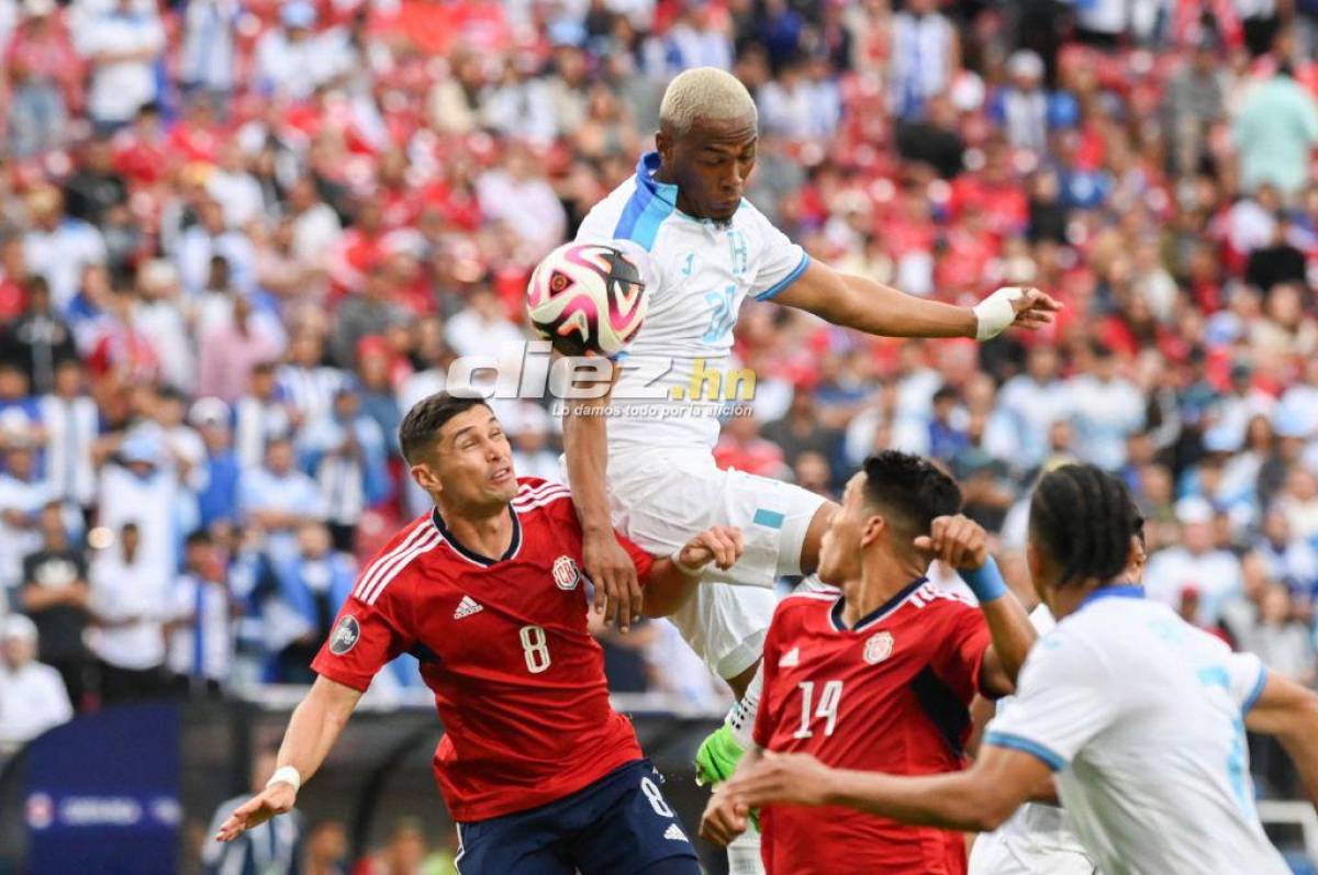 Muchos aplazados y pocos a destacar: El uno a uno de la Selección de Honduras en la derrota ante Costa Rica