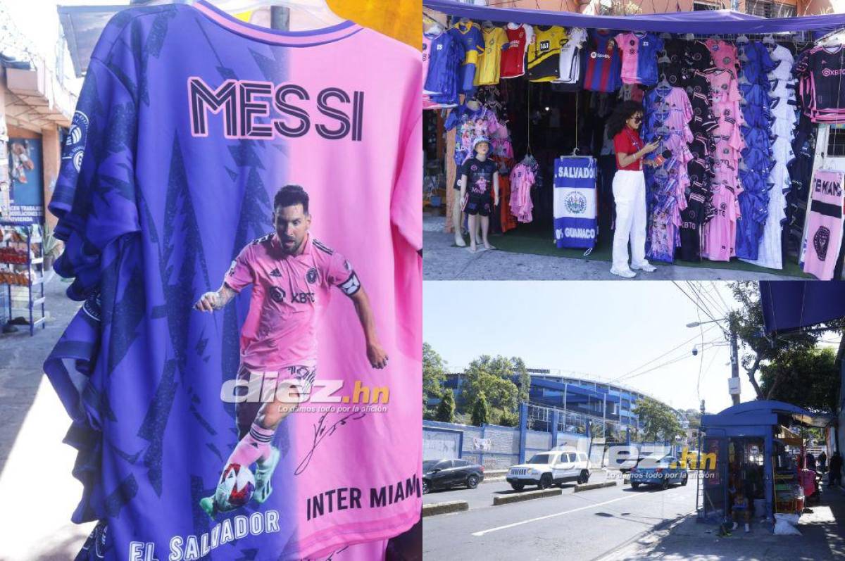 Así se vive el ambiente en las afueras del Cuscatlán a dos días del partido entre Inter Miami y El Salvador. FOTOS: Neptalí Romero.