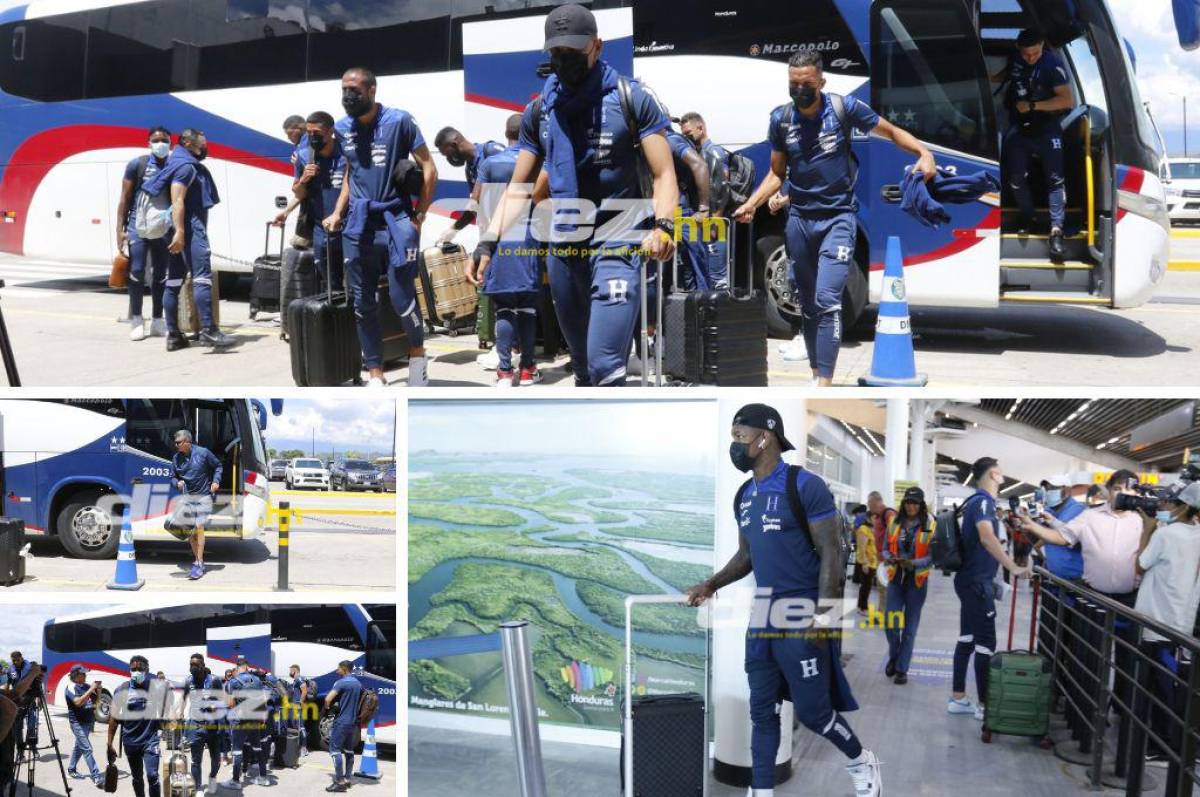 La Selección de Honduras se embarcó a Miami con la misión de frenar el buen paso de Argentina