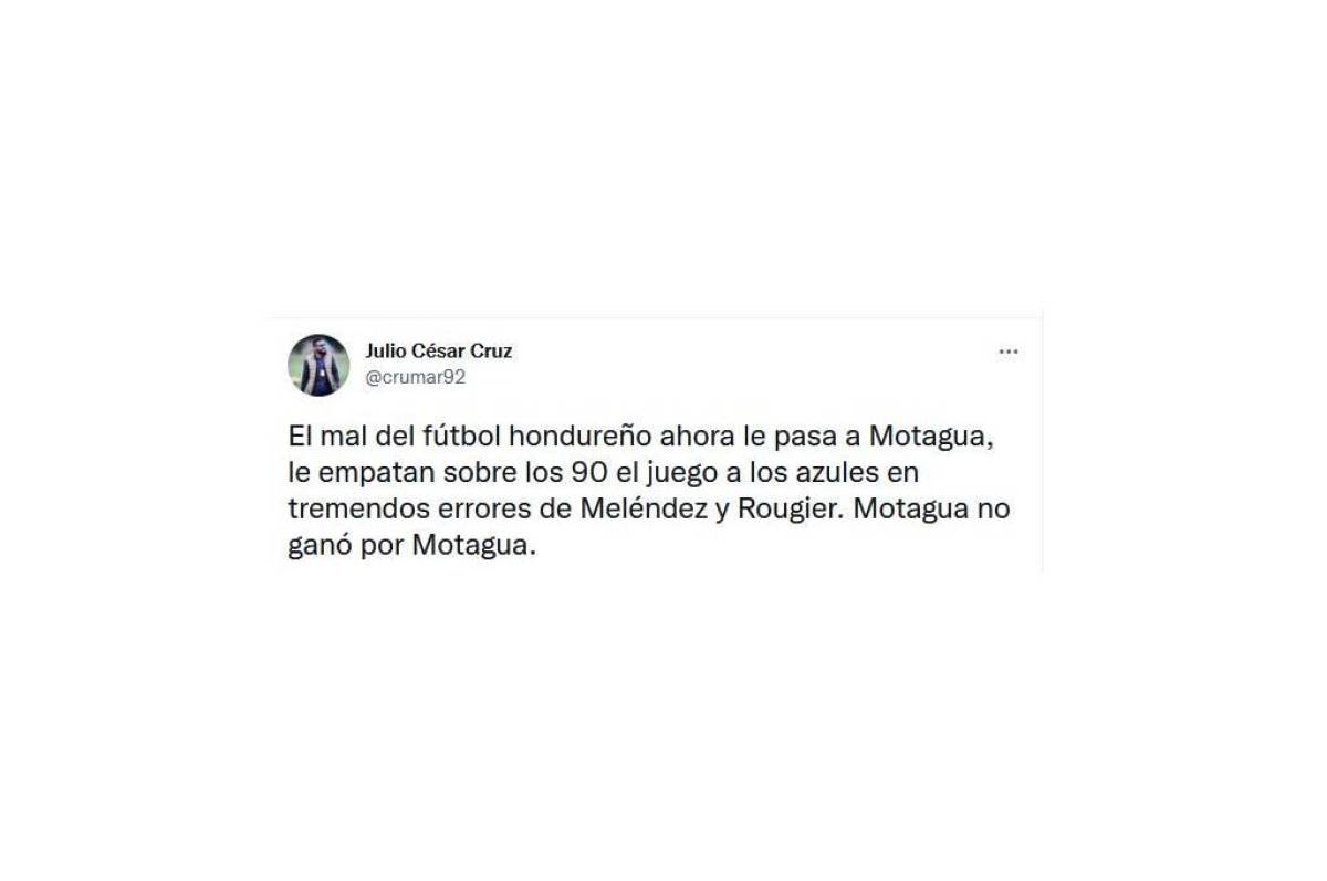 “Se empató solo”: Lo que dicen en redes sobre el empate de Motagua ante Forge FC en la Liga de Concacaf