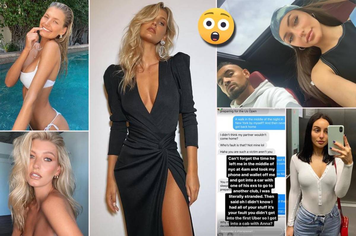 Así es la rubia con la que Kyrgios engañó a su novia y ella filtra los violentos mensajes que recibía del tenista