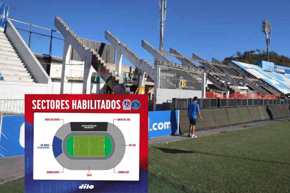 Olimpia-Motagua: Habilitan nuevos sectores en el estadio Nacional para el clásico ¿Puede ingresar la barra visitante?