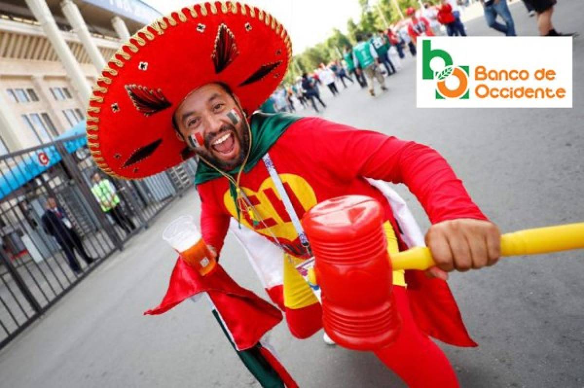 Fotos curiosas: Aficionados mexicanos se robaron el show en el Mundial de Rusia