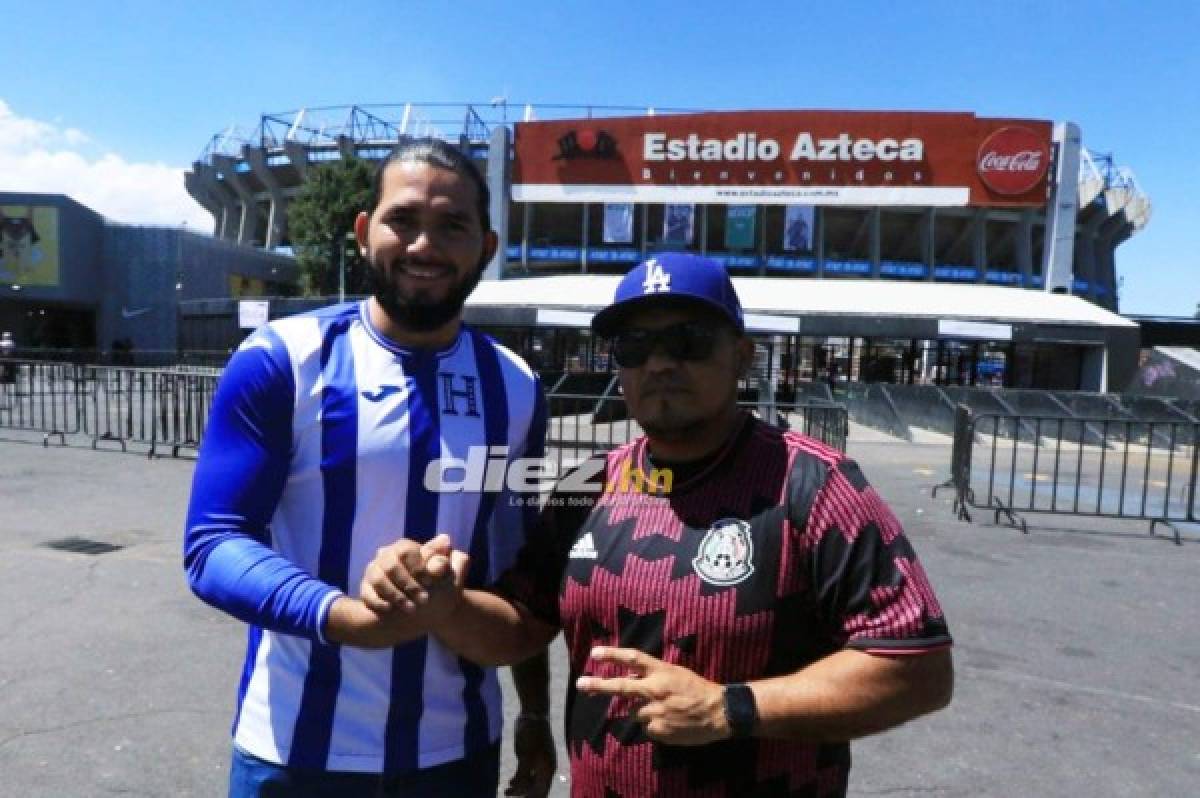 Fotos: Afición catracha llega en gran número al estadio Azteca para apoyar a Honduras ante México