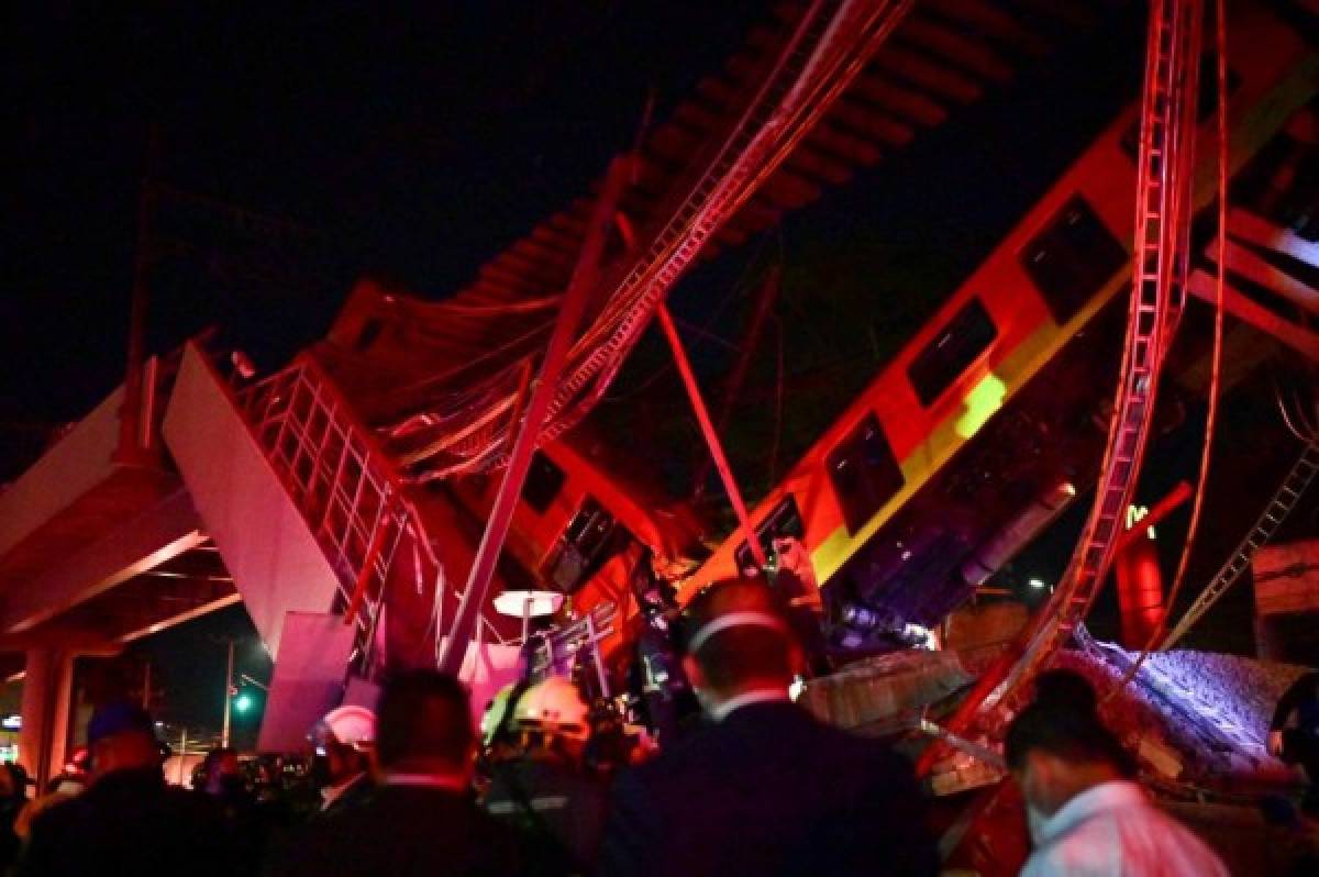 Horror en México: las dramáticas imágenes del terrible accidente de tren que deja más de 20 muertos