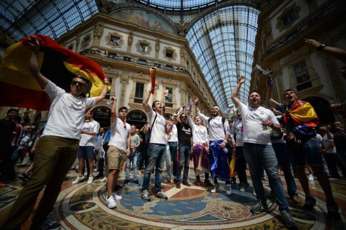 Ambiente espectacular en Milán por la final de la Champions League