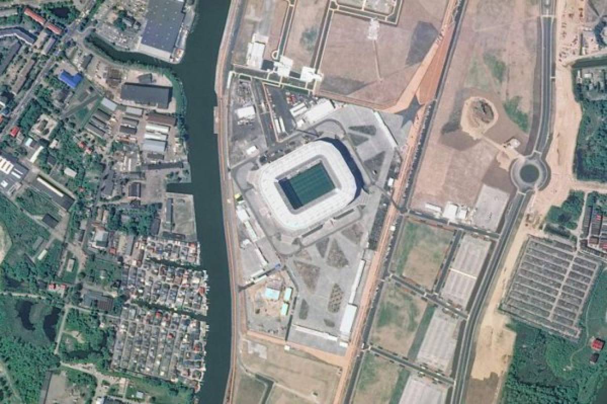 ¡Espectacular! Así se miran los 12 estadios del Mundial de Rusia 2018 desde el espacio