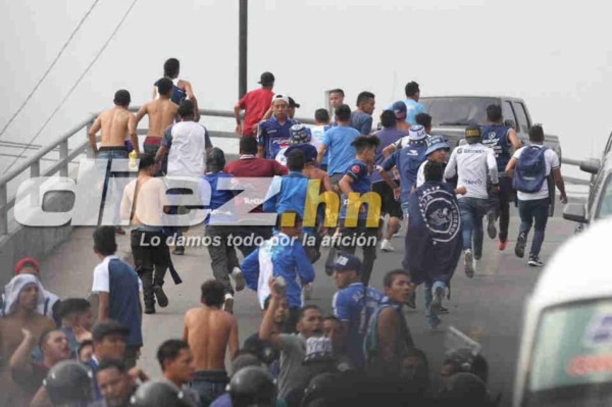 EN FOTOS: Así fue la balacera en las afueras del Nacional en el Motagua-Marathón