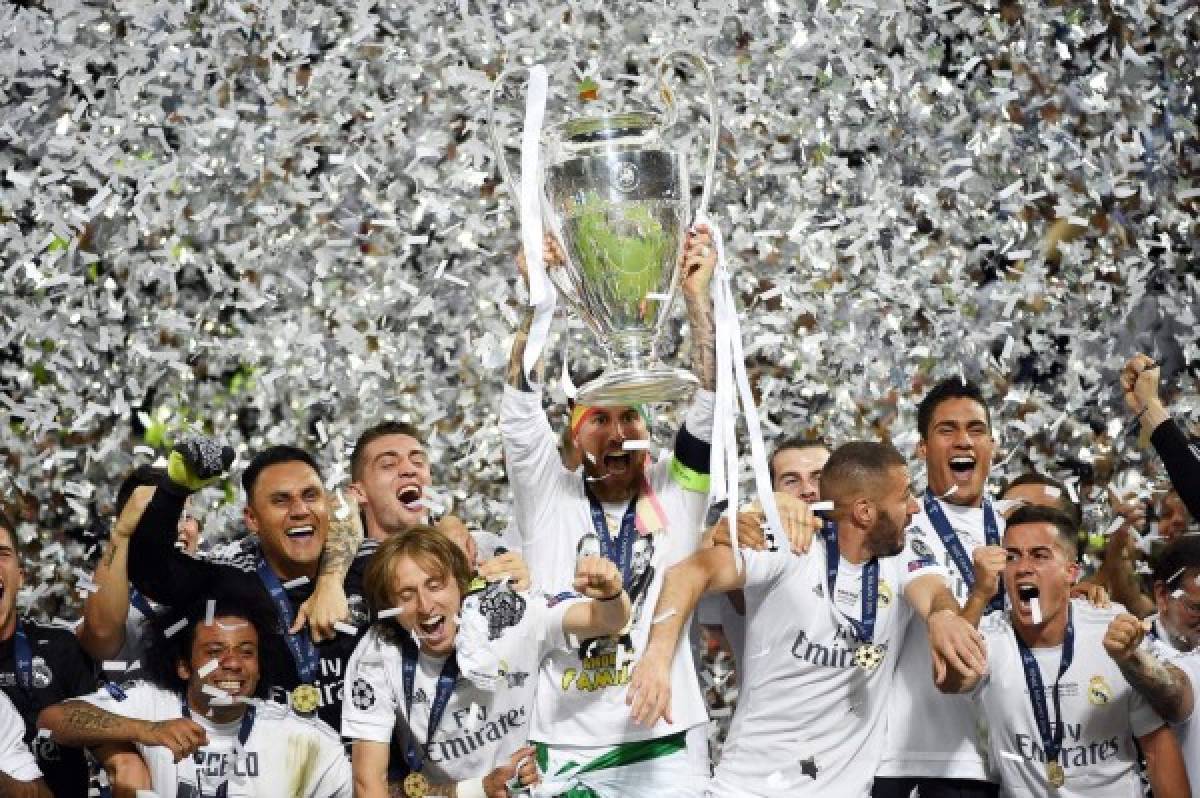 La eufórica celebración del Real Madrid tras ganar la Undécima Champions League