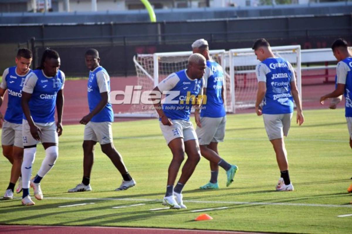 ¡Sonrisas, concentración y novedades! Las postales del primer entreno de Honduras en Houston