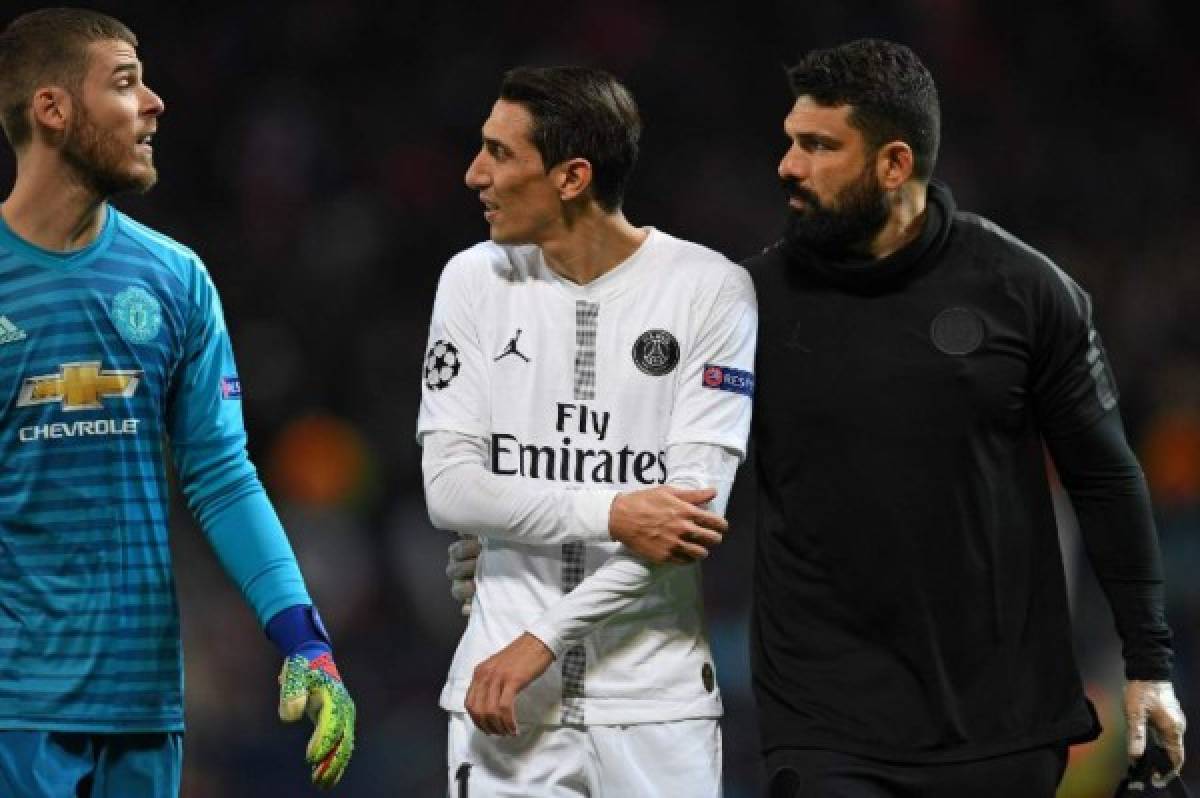 Fotos: Di María y su ''cervecita'' en el triunfo del PSG sobre el Manchester United